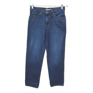 Levi '94 Baggy High Rise Straight Leg Jeans Sz 27 Med Wash Stretch L30